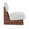 Lyngins Set of 2 Minimalist Accent Chair, Modern Upholstered Lounge Chair with Sturdy Wood Base, Reading Chair/Sofa Chair for Living Room/Bedroom - 4 of 4