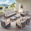 Buenhomino Outdoor Patio Furniture Set-7 Pieces All-Weather Wicker Outdoor Furniture with Swivel Patio Chairs Patio Conversation Sets for Porch Deck - 2 of 4