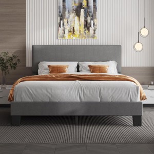 Hub Styler Wood Slats Upholstered Bed - 1 of 4