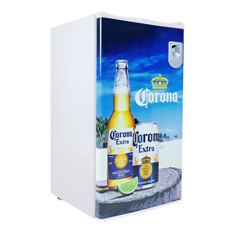 Corona Compact Fridge w/ Bottle Opener, 3.2 cu ft (90L) - White, 3 of 8