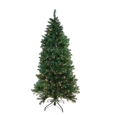 Northlight 6.5' Prelit Artificial Christmas Tree Slim Eastern Pine - Clear Lights