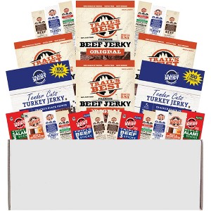 Trail's Best 24-Piece Sampler Gift Box (4 bags of jerky and 20 packs of assorted sticks) - 1 of 4