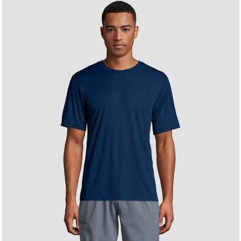 Hanes Men's T-Shirt - Blue - L