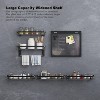 Racxily 2 Tier Glass Bathroom Shelf, Wall Mounted Organizers Storage Shelf, Floating Glass Shelves with Towel Holder - 4 of 4