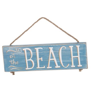 Beachcombers Beach Sign Wall Coastal Plaque Sign Wall Hanging Decor Decoration For The Beach 10 x 0.5 x 3 Inches.