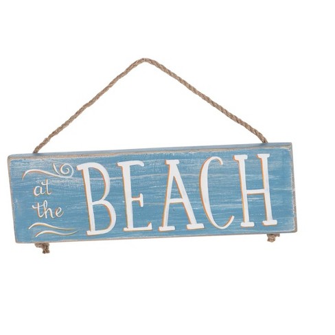 Beachcombers Beach Sign Wall Coastal Plaque Sign Wall Hanging Decor  Decoration For The Beach 10 x 0.5 x 3 Inches.