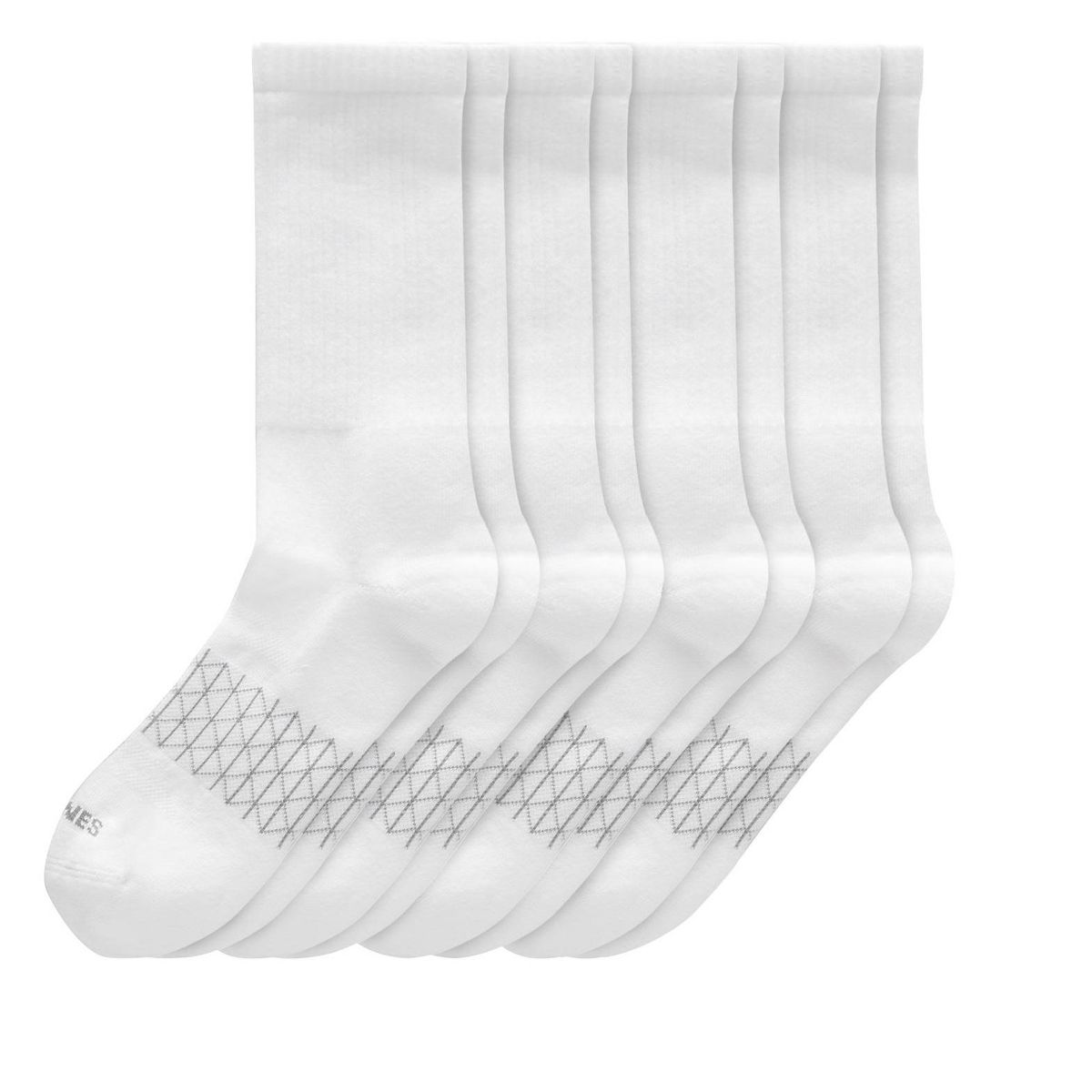 Hanes Absolute Active Men's Crew Socks Pack, 4-Pair Pack, Moisture Wicking, Seamless Toe, Cushioned - thumbnail 7