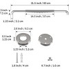 MUNZONG 32in Chrome Shower Grab Bar w/ Gray Anti-Slip Rubber Grip 2-Pack - 2 of 3