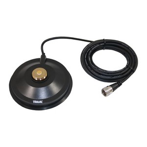 Tram® NMO 5-In. Magnet with Soft Rubber Boot, 17 Ft. Cable, PL-259 in Black - 1 of 4