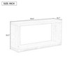 TiramisuBest Modern Minimalist Entrance Table,Square Design Entryway Console, Easy Assembly for Foyer, Hallway, Living Room, Natural - 4 of 4