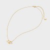 14k Gold Dipped Lucky Clover Cubic Zirconia Elephant Charm Necklace - Gold: Inspirational Jewelry Gift, 16-19" Adjustable Chain - 3 of 4