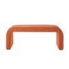 Kumasinova 44" U-Shaped Modern Teddy Fabric Accent Ottoman Bench for Living Room,Set of 3,Stackable End of Bed Bench,End Table&Stools - 4 of 4