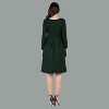 24seven Comfort Apparel Womens Long Sleeve Midi Length Fit N Flare Pocket Dress - 2 of 4