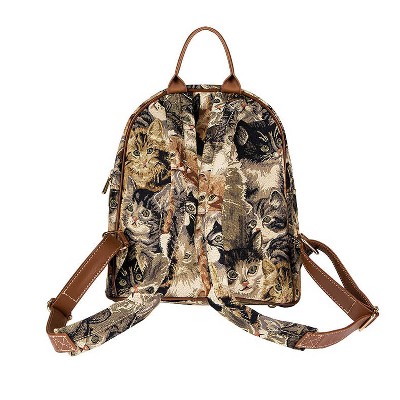 Signare USA Cat Design Brown Daypack Backpack — фото 7