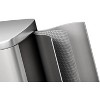 13 Gallon / 50 Liter Step-On Stainless Steel Trash Can with Soft-Close Lid, Slim Garbage Bin with Inner Bucket for Bathroom or Bedroom, Silver - 3 of 4
