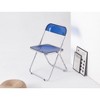 LOVMOR Clear Transparent Folding Chair,Acrylic Folding Chair PC Plastic,Chrome Frame,Bearing Weight 330lbs - 3 of 4