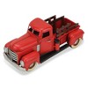 HomeRoots 6" Red and Black Metal Hand Painted 1950's Red Truck Model Car - 3 of 4