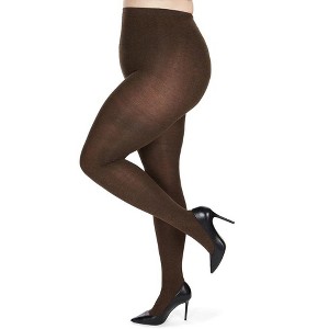 Memoi Brooklyn Flat Knit Cotton Blend Sweater Tights - 1 of 4