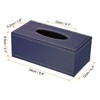 Unique Bargains Rectangle PVC Leather Waterproof Tissue Box Cover for Countertop - 2 of 4