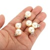 Unique Bargains Beautiful Designer DIY Jewelry Making Faux Pearl Pendants 100 Pcs - 4 of 4