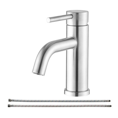 DOMETOUR Bathroom Faucet Single Hole Modern Bathroom Sink Faucet Vanity Bathroom Faucet