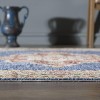 Luxe Weavers Floral Medallion Blue 8x10 Indoor Traditional Area Rug - 4 of 4