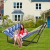 VEVOR Universal 2 Person Hammock Stand, Adjustable Heavy Duty 450 lbs Capacity Hammock Stand Fits 6.9-12.8 ft Hammocks for Outdoor and Indoor - 2 of 4