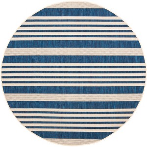 Courtyard CY6062 UV & Stain Resistant Non-Shedding Power Loomed Indoor/Outdoor Rugs - Safavieh - 1 of 4