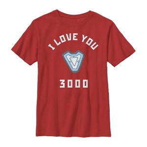Boy's Marvel I Love You 3000 Iron Man Reactor T-Shirt - 1 of 3