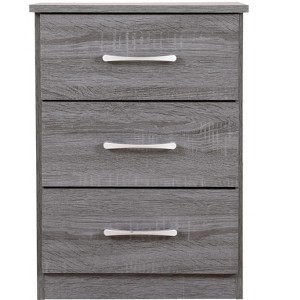 NicBex Wood Nightstand with 3 Drawers,End Tables with Metal Handle for Bedroom,Living Room - 1 of 4