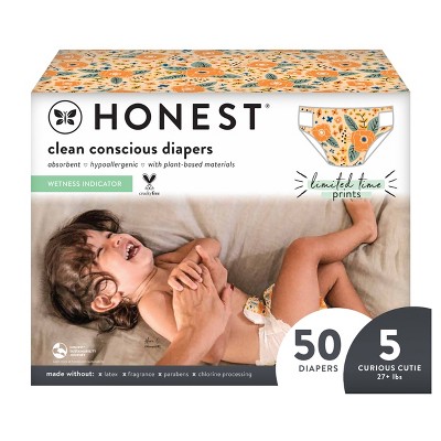 The Honest Company Disposable Diapers - Prairie Petals - Size 5 - 50ct