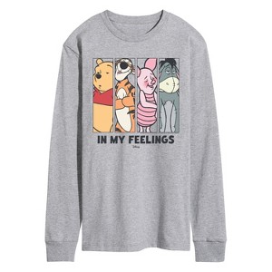Men's - Winnie The Pooh - In My Feelings Long Sleeve Graphic T-Shirt - 1 of 3