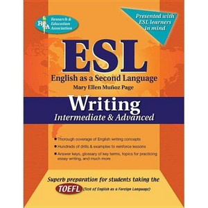 ESL Intermediate/Advanced Writing - (English as a Second Language) by  Mary Ellen Munoz Page (Paperback) - 1 of 1