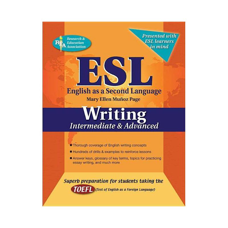 ESL Intermediate/Advanced Writing - (English as a Second Language) by  Mary Ellen Munoz Page (Paperback), 1 of 2