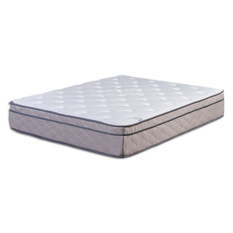 Continental Sleep, 12-Inch Ultra Plush Euro Top Single Sided Hybrid Mattress, Compatible with Adjustable Bed, 1 of 7