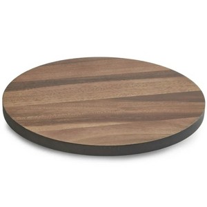 LunaLulinlk 14" Acacia Wood Lazy Susan with Stainless Steel Ball Bearing Mechanism - 1 of 4
