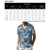 BLUEMING Men's Hawaiian Shirt Short Sleeve Floral Button Down Shirts Hot Holiday Beach Shirts - 2 of 2