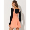INSPIRE CHIC Women's Button Overalls Pinafore Suspenders Skirt - 4 of 4