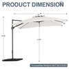 Hyleory 9x9 ft. Squire Cantilever Umbrella - 4 of 4