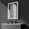 HYLEORY Bathroom Medicine Cabinet with Mirrors and Led Lights inch Double Doors Wall Mounted Mirror Cabinet with Storage - 3 of 4