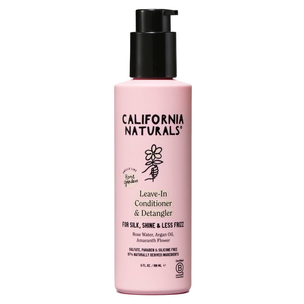 California Naturals Leave-In Conditioner & Detangler - 6 fl oz: For All Hair Types, Paraben-Free, Sulfate-Free