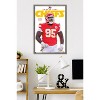 Trends International NFL Kansas City Chiefs - Chris Jones Feature Series 25 Framed Wall Poster Prints - 2 of 4