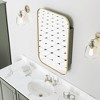 Lirago Framed Recessed Wall-mounted Bathroom Vanities Medicine Cabinet with Mirror with Shelves 36x24 Gold - 2 of 4