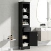 OUTSUPPLY Tall Bathroom Cabinet, Freestanding Storage Cabinet with Drawer, MDF Board, Adjustable Shelf - 3 of 4