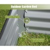 Gulches Silver Galvanized Raised Planter, 6x3x1ft - Ideal Outdoor Garden Bed for Fruits, Veggies and Flowers - 3 of 4