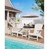 GustoWave Outdoor Adirondack Chairs, HDPE Plastic Patio Chairs for All Weather, Fire Pit Chair with Wide Armrests & Slatted Back - 2 of 4