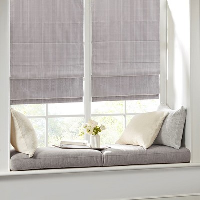 MAYEERTY 23"x64" Light Filtering Home Furnishings Gray Window Roman Shade Indoor Outdoor