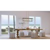 Urban Ambiance Luxury Modern Farmhouse Chandelier 11''H x 40''W,  Distressed Brass Finish,  Ballina Collection, UHP3954 - 2 of 4