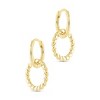 SHINE by Sterling Forever Hassie Delicate Twist Hoops - 3 of 4