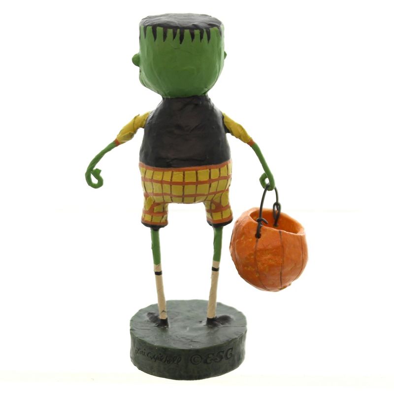 Lori Mitchell 5.5 Inch Little Frankie Stein Pumpkin Trick Halloween Figurines, 3 of 4